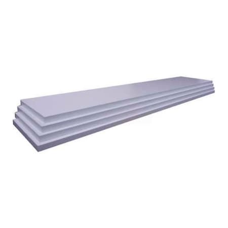 Windmill Slatwall Products Slatwall White Shelves, 3/4"Hx10"Dx47-3/4"W, Finished on 2 Sides and 3 Edges 4PKG-H-Center-White